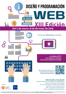 Cartel curso Diseño y Programación Web