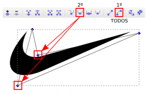 Inkscape: reproduciendo el Logo de Nike